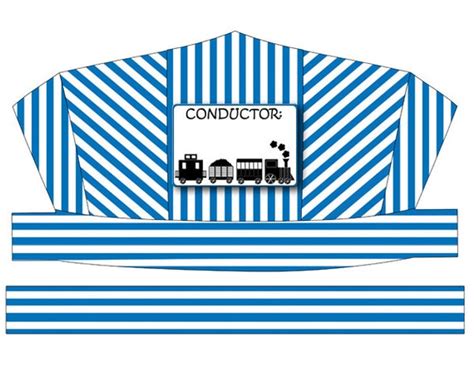 free conductor hat template.